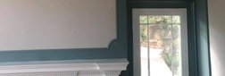 Walls and coving painted